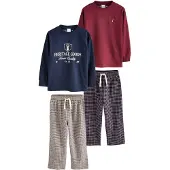 Next Nachtkledij navy / bordeaux / wit