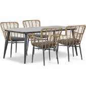 Lifestyle Garden Furniture Lifestyle Toledo/Vienna 180 cm dining tuinset 5-delig