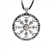 EtNox Zilveren 'helm of angst' hanger (K838)