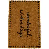 Zusss Deurmat Wonderful Winterdays Naturel Beige