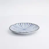 Tokyo Design Studio - Natsu Tokusa Gebaksbord - Blauw/Wit - Ø 16,5 cm - Made in Japan