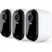 Arlo Essential XL - Netwerkbewakingscamera - binnen, openlucht - weerbestendig - kleur (Dag en nacht) - 4 MP - 2560 x 1440 - audio - draadloos - Wi-Fi (pak van 3)