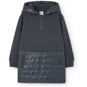 Boboli Fleece Combined Lang Mouw Jurk
