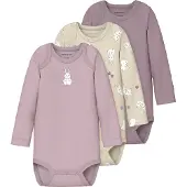 Name it Rompertje/body crème / pruim / mauve / wit
