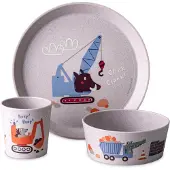 Koziol Connect kinderservies 3-delig Vrachtwagens