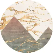 Komar Vliesbehang Zelfklevend vlies - Precious Peaks - Afmeting 125 x 125 cm (1 stuk)