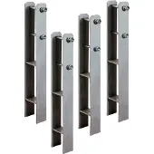Praxis Weka H-anker Set 4 Stuks 9 X 9cm