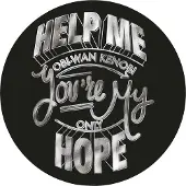 Komar Fotobehang Zelfklevend vlies - Star Wars Help Me Obi Wan - Afmeting 125 x 125 cm