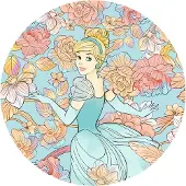 Komar Sticker Dots Cinderella Pastel Dreams