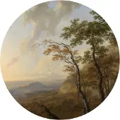 Komar Vliesbehang Zelfklevend vlies - Horizon - Afmeting 125 x 125 cm (1 stuk)