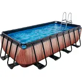 Exit zwembad Wood met zandfilter 4 x 2 m