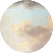 Komar Vliesbehang Zelfklevend vlies - Relic Clouds - Afmeting 125 x 125 cm (1 stuk)