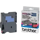 Brother TX-431 tape zwart op rood 12mm x 15m (origineel)