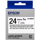 Epson LK-6WBVN tape zwart op wit 24 mm (origineel)