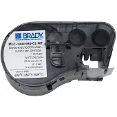 Brady MC1-1000-595-CL-WT tape vinyl wit op transparant 25,4 mm x 6,1 m (origineel)