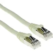 ACT FB7403 LSZH SFTP CAT6A Patchkabel Snagless | RJ45 connectoren | Ivoor | 3 meter