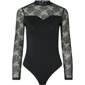 Pieces Shirt body 'PCMILLY' zwart