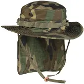 Mil-Tec Bushhoed met nekflap 63 cm / XXL Woodland