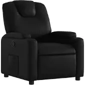 vidaXL Relaxfauteuil zwart kunstleer