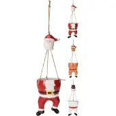 Home & Styling Hangbloempot Kerst 57cm 3 Assorti Rood rood Aardewerk Bloempot