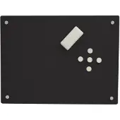 Smit Visual Glassboard 60x90 cm - zwart