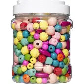 Panduro Houten kralenmix - 420 stuks - kleurrijk