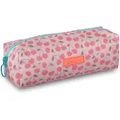 Lannoo Graphics - PAPERSALAD ETUI VIERKANT 21CM PINK / CHERRIES