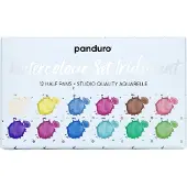 Panduro set aquarelverf - 12 kleuren - iriserend