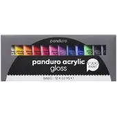 Panduro acrylverf set - 12x 30 ml - glans