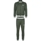 Lonsdale Trainingspak 'Ashwell' olijfgroen / donkergroen / wit