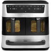 Cuisinart Tri-zone Air Fryer Ss Window - Heteluchtfriteuse Zilver 136 L 3000 W Aantal Frituurmanden: 3