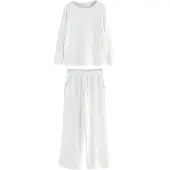 Next Pyjama wit gemêleerd