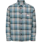 Only & Sons Overhemd 'ONSJack' ecru / cyaan blauw / bruin / zwart