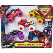 Top 1 Toys Monster Jam 1:64 5pack Marvel