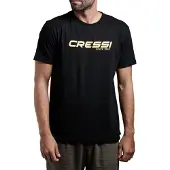 Cressi T-SHIRT MAN ZWART/GEEL S