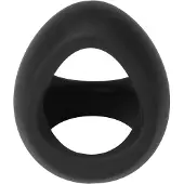 Rimba - Siliconen Driehoekige Cockring - Zwart