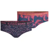 Björn Borg meisjes hipster 2-pack – zacht katoen – palm & bloemen