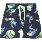 Name it Jongens lange zwemshorts nmmmic stitch donkerblauw