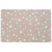 Unique living placemat xmas lollipop 30x45cm silver