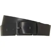No-excess Belt leather buckle black