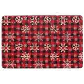 Unique living placemat ice crystal 30x45cm red