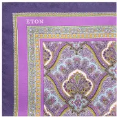 Eton Paisley print silk pocket square