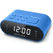 Muse M-10BL - Compacte wekkerradio - voorkeuzezenders - dimbaar display - sleep / snooze - back-up batterij