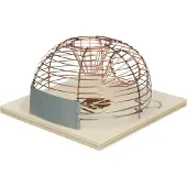 DeuFa houten muizenval rond model (14X14X8 CM)