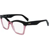 Liu Jo Bril - - LJ2802 - Zwart/roze - Acetaat - Oversized