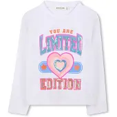 Billieblush sweater wit Meisjes Katoen Ronde hals Printopdruk - maat 104