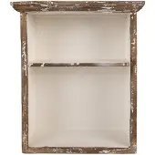 Clayre & Eef Wandkast 36x15x43 cm Bruin Hout