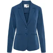 &Co Woman rechtvallende blazer PHILEINE van travelstof blauw female | Maat: 36