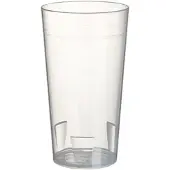 Papstar Herbruikbare drinkbeker - PP – 0.40 l - met vulstreep – stapelrand -onbreekbaar -vaatwasmachinebestendig – doorzichtig set van 10 stuks