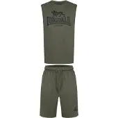 Lonsdale Joggingpak 'Allanton' olijfgroen / zwart